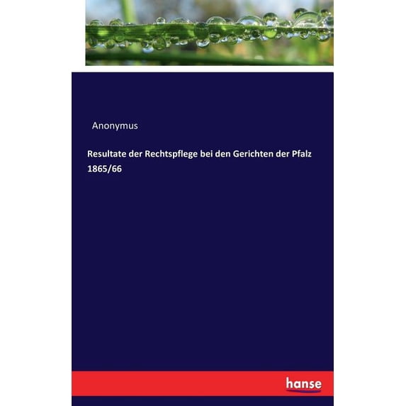 Resultate der Rechtspflege bei den Gerichten der Pfalz 1865/66, (Paperback)