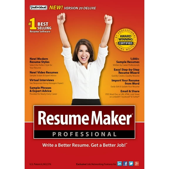 ResumeMaker Professional Deluxe 20 - Windows [Digital Download]