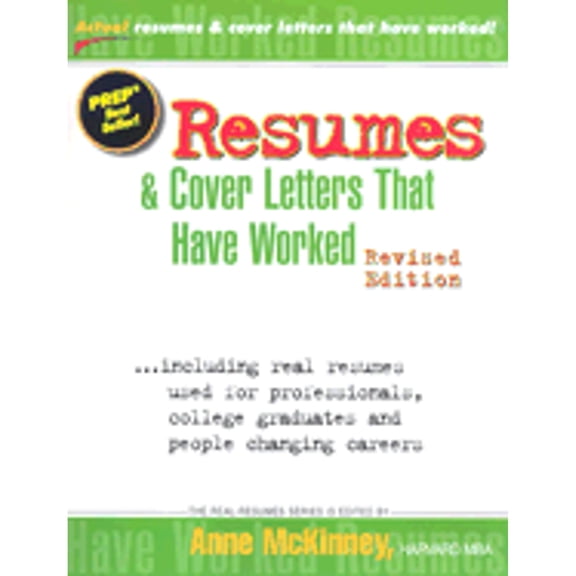 Pre-Owned Resumes: And Cover Letters That Worked (Paperback) by Anne McKinney