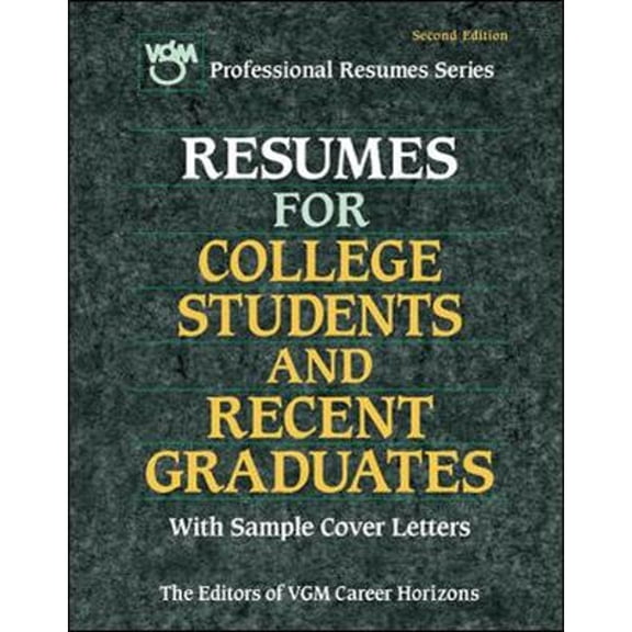 Pre-Owned Resumes for College Students and Recent Graduates (Paperback 9780844241500) by Passport Books