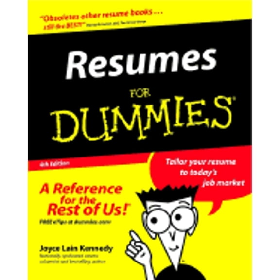 Pre-Owned Resumes for Dummies . (Paperback) by Joyce Lain Kennedy