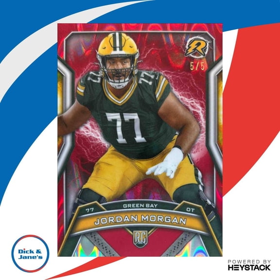 Topps Resurgence Jordan Morgan Green Bay Packers Base Red Power Surge #135 Football Card