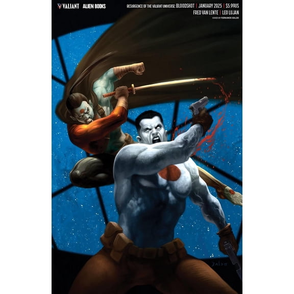 Resurgence Valiant Bloodshot One Shot Cvr C Baldo Virgin Valiant Comic Book 2025