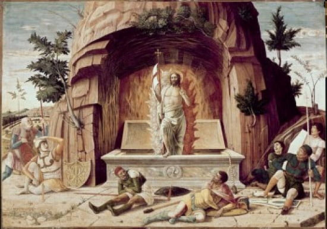 Resurrection Andrea Mantegna (1431-1506 Italian) Musee des Beaux-Arts Tours France Canvas Art - Andrea Mantegna (18 x 24)