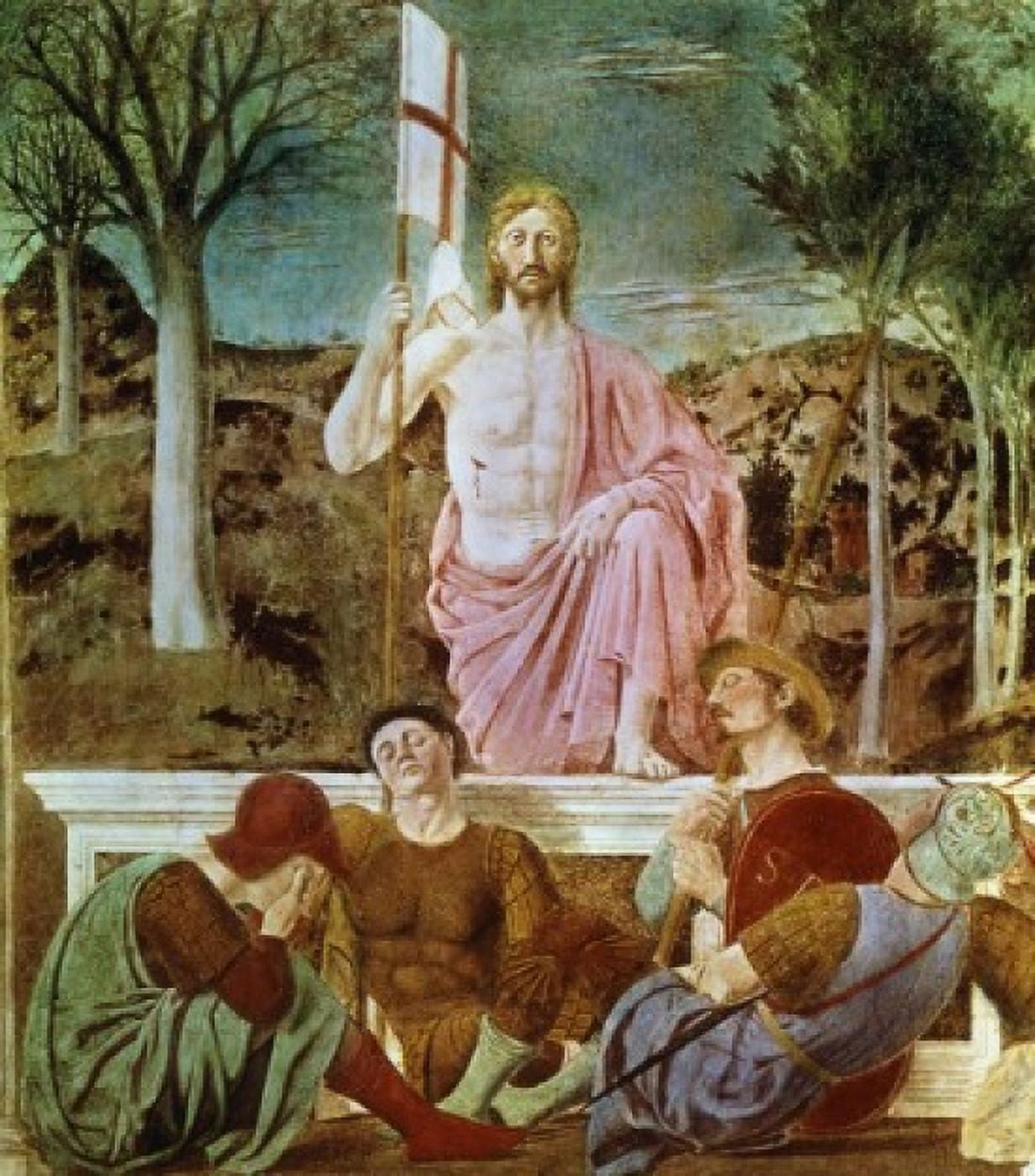 The Resurrection C1463 Piero della Francesca (ca1415-1492 Italian) Fresco Palazzo Communale Borgo San Sepolcro Italy Canvas Art - Piero della Francesca (18 x 24)