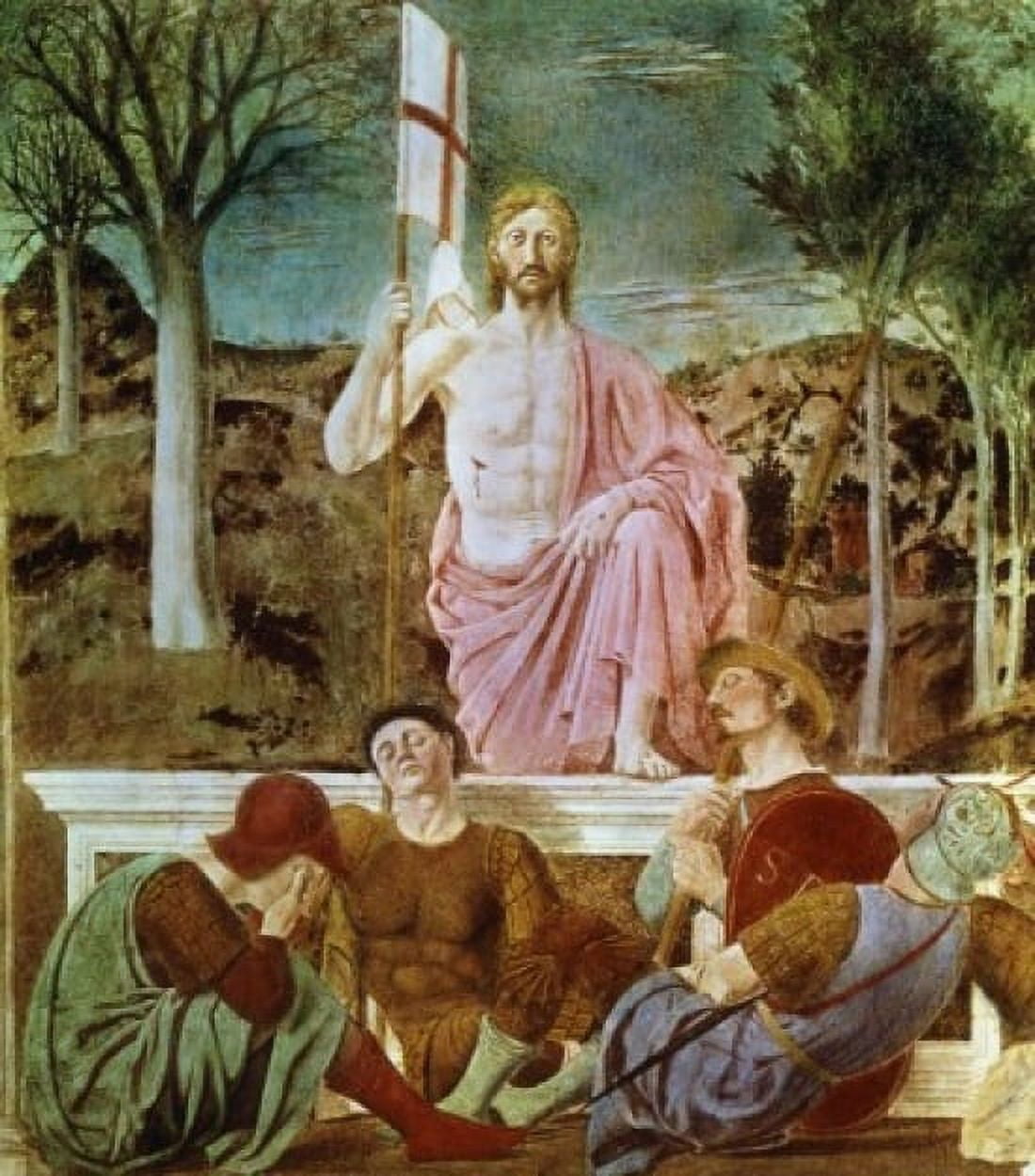 The Resurrection C1463 Piero della Francesca (ca1415-1492 Italian) Fresco Palazzo Communale Borgo San Sepolcro Italy Canvas Art - Piero della Francesca (24 x 36)