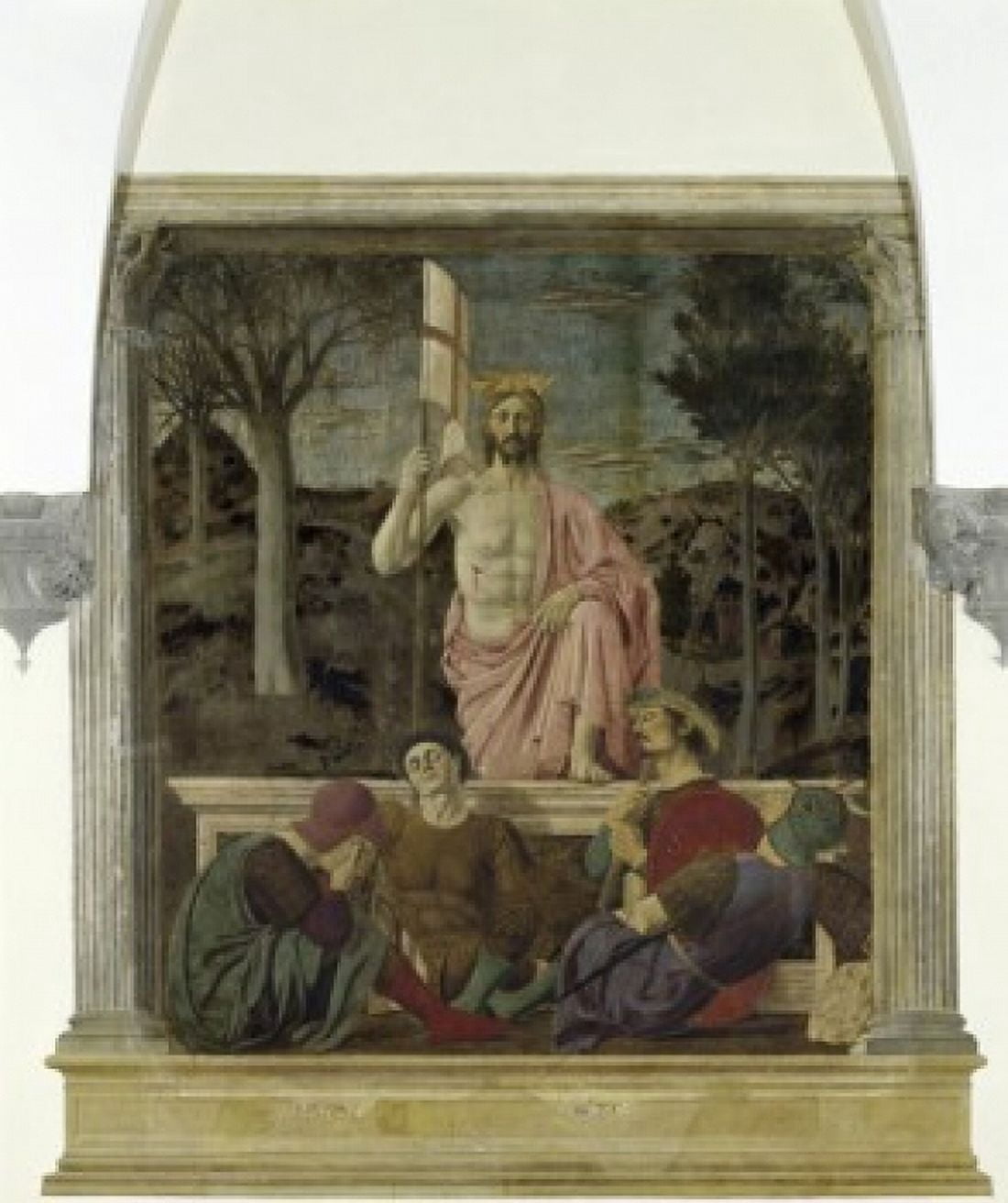 Resurrection of Christ 1463-65 Piero della Francesca (ca1420-1492 Italian) Fresco Civic Musuem Sansepolcro Italy Canvas Art - Piero della Francesca (18 x 24)