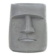 Resurrection Islands Statue Flower Pot, Human Face Resin Flower Pot for Desktop Home Decoration, 4x4.1x3.5in
