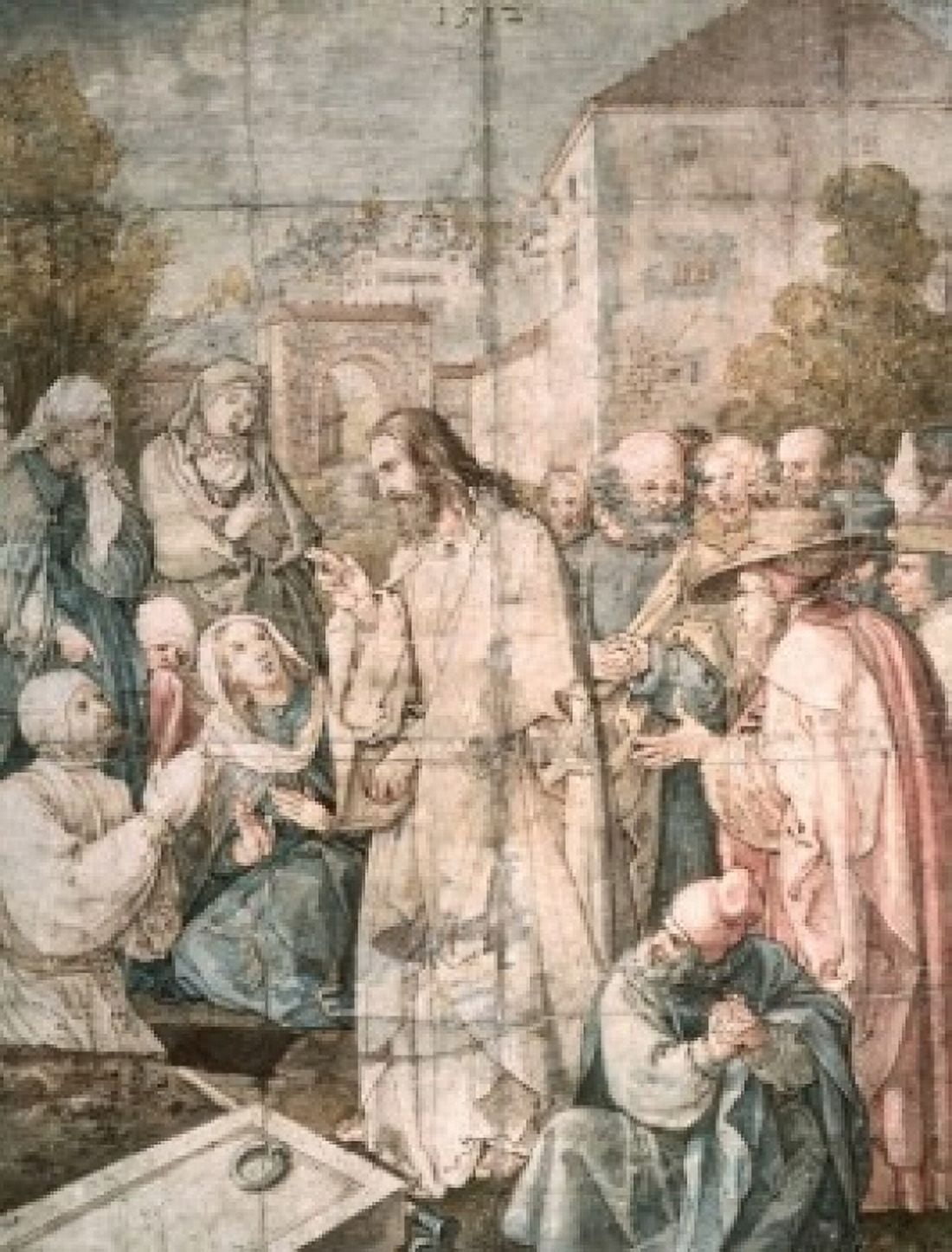 The Resurrection of Lazarus  1512  Albrecht Durer (1471-1528 German)  Ink with Watercolor  Pushkin Museum of Fine Arts Moscow Canvas Art - Albrecht Durer (24 x 36)
