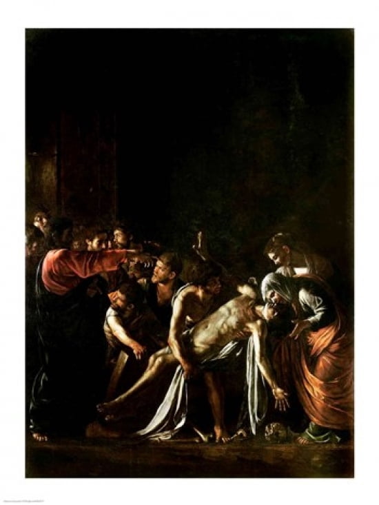 Resurrection of Lazarus Detail Canvas Art - Caravaggio (24 x 36)