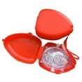 Resuscitator Hard Case with Filter One Way Valve Portable CPR Rescue Face Shield for Medical