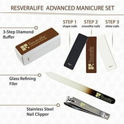 Resveralife Advanced Nail Kit, Strong Durable Set for Manicure and Pedicure