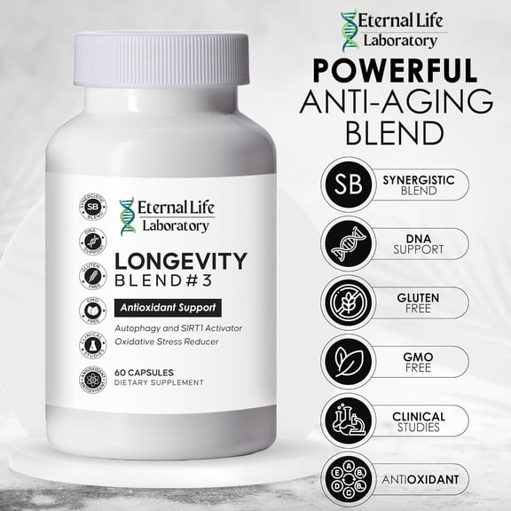 Resveratrol 98% with Fisetin, Pterostilbene, and Spermidine, Anti Aging Supplement, Antioxidant  Oxidative Stress Reducer, SIRT1 & Autophagy Supplement, AMPK Activator- Longevity Blend #3