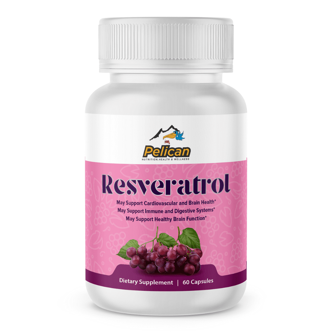 Resveratrol- Anti-Aging & Brain Health- 60 Capsules-Pelican Vitamins