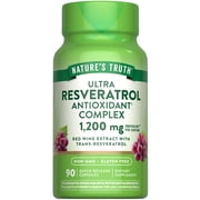 Resveratrol Complex 1200 mg | 90 Capsules | Non-GMO and Gluten Free Supplement | by Nature's Truth