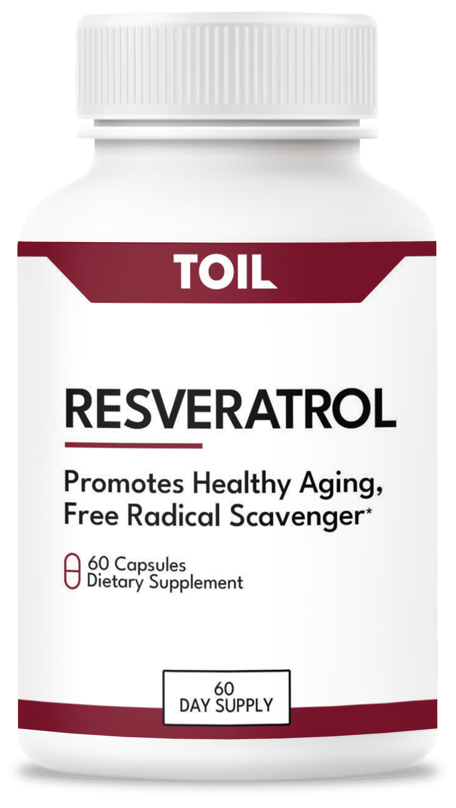 Resveratrol - Powerful Antioxidant for Healthy Aging, Cell Autophagy, & Cardio Health from Toil, a Veteran Owned Company