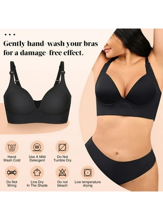 Foraging dimple Fashion Deep Cup Bra Hides Back Fat Diva New Look Bra With  Shapewear Incorporated Gray 