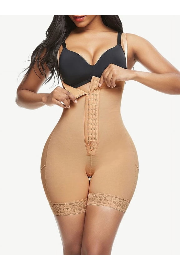 Full Body Shaper Fajas Big Size Lace Trim Shapewear