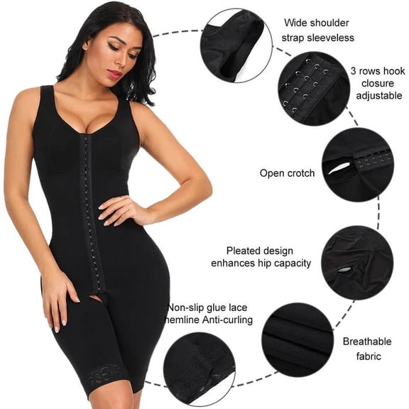 Reta Ultimate Stretch Nude Hooks Crotchless Unpadded Fajas Bodysuit Shapewear