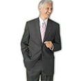 thumbnail image 1 of Retail $1295 100% Wool Flat Front No Pleated Pants & 2 Button Charcoal Gray On Sale - Color: Dark Grey Suit 2 Piece Suits - Two Piece Business Suits, 1 of 1