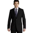 thumbnail image 1 of Retail $795 Notch Lapel Side Vented 100% Solid Black Wool 2 Button No Pleated 2 Piece Cheap Priced Business Suits Clearance Sale For Men, 1 of 1
