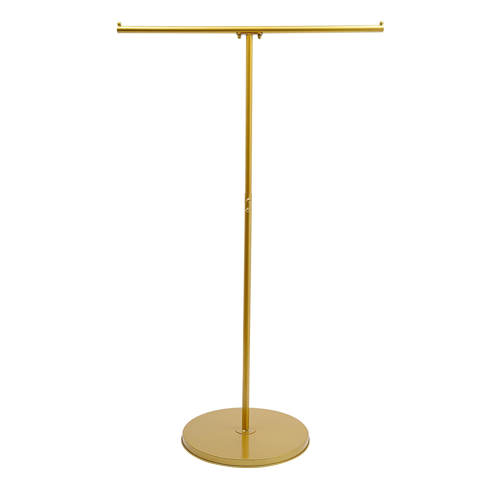 Retail Counter Clothing Rack, Gold Iron T-Shaped Design, Adjustable ...