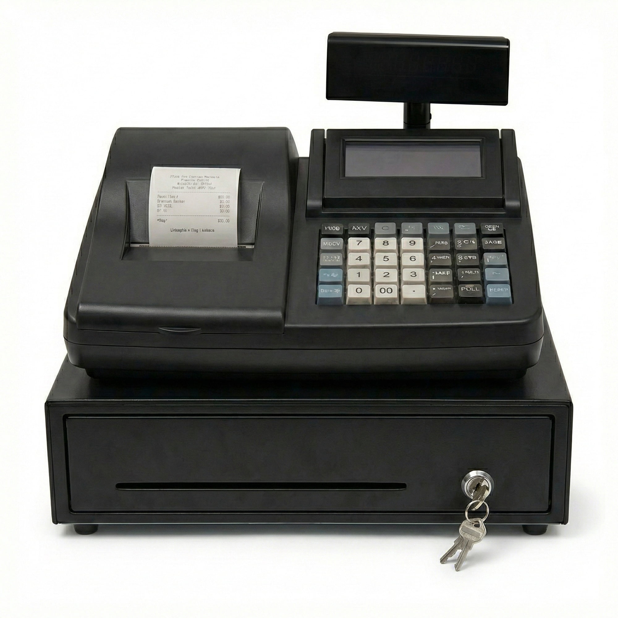 Counter Rigester Retail Counter Register 56RC with Steel Drawer, 58 mm Thermal Printer ...