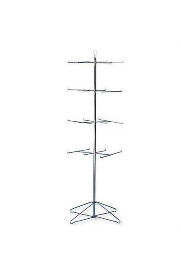 Retail Display Hanging Floor Spinner Rack - 4-Tier Wire 63"H