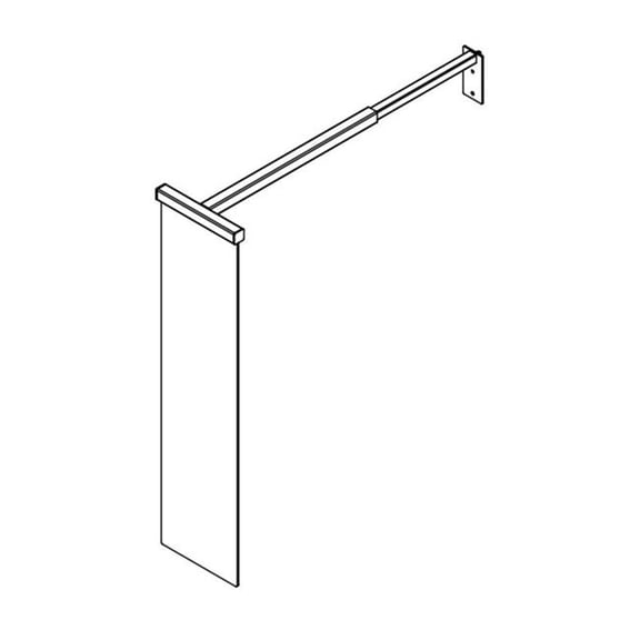 Retail First 9104058 10 in. Black Metal Sign Holder Brackets