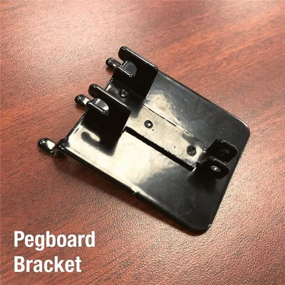 41271 9076307 7 x 6 x 5 in. Retail First Wood Grain Peg Bracket Metal Adapter, Silver