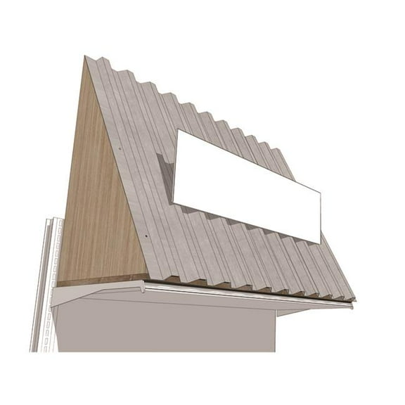 Retail First 48 in. H X 24 in. W X 18 in. L Assorted Canopy Topper Metal/Wood ( Pack of 1)