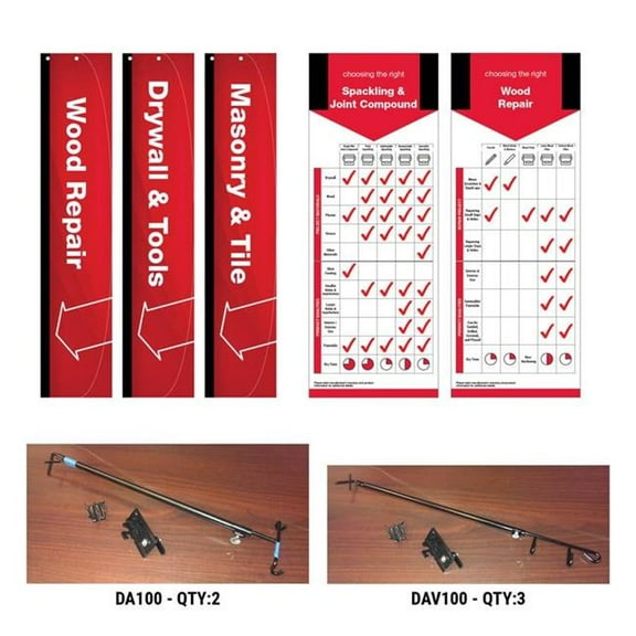 Retail First 9097759 Standard Wall Patch & Repair Sign Kit