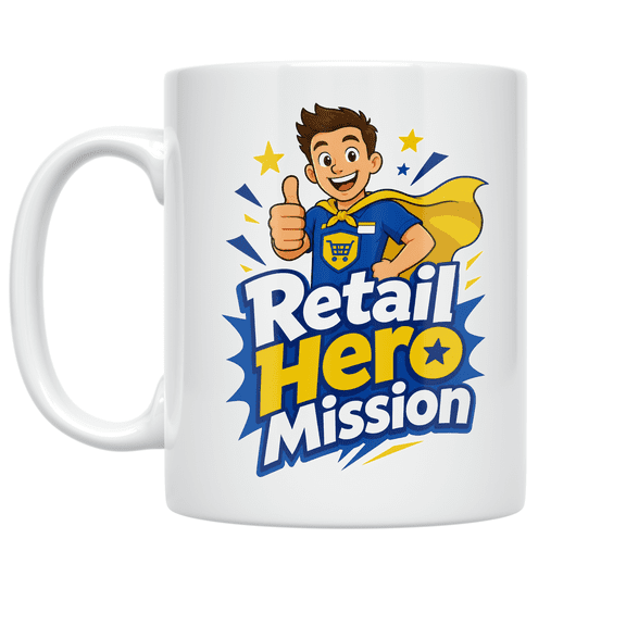 Retail Hero Mission - Retail Worker - 11 oz Ceramic Coffee Mug