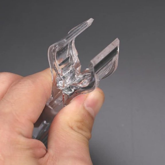 Retail Price Label Business Card Holder, Freestanding Transparent Display Rack for Shop Counter Merchandise Tag Display