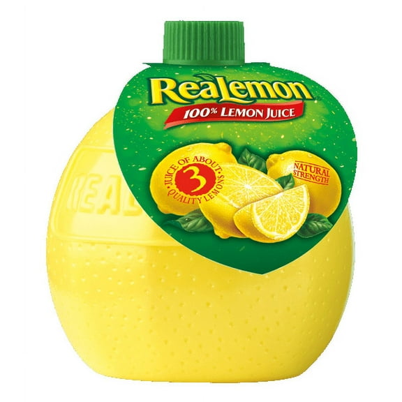 Retail Realemon Squeeze Bottle Juice 24 Case 4.5 Ounce