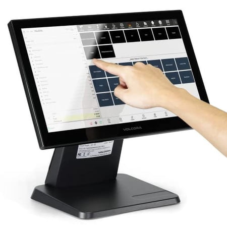 Retail and Restaurant POS Terminal Machine for Small Business, Point of Sale Cash Register with Android 11 OS, 15.6” Touch Screen, Black, Hardware Only