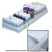 STORE FIXTURES DIRECT Retail Shelf Divider for RX, Pharmacy, Gondola, Wood or Glass Shelves - 10 48" L Front Rails & 100 10" D Dividers