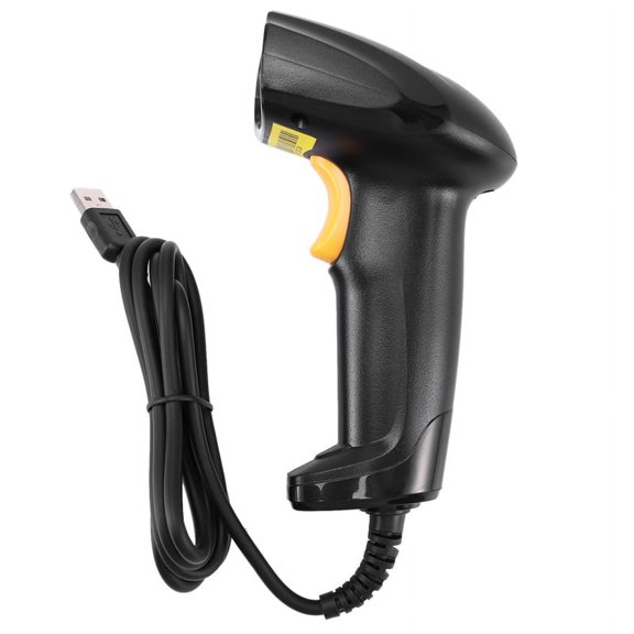 Retail and Warehouse Inventory Scanner for Small Businesses 650nm Laser 300 Lines/sec Handheld With Stand USB