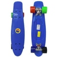 thumbnail image 1 of Retailery 22 Inch Skateboard With Colorful Wheels, Blue, 1 of 4