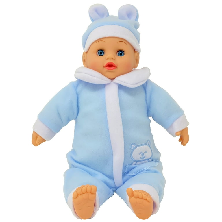 Retailery Baby Lovely Happy Doll With Push Button Blue Walmart
