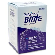 Retainer Brite Tablets for Cleaner Retainers and Dental Appliances - 120 Count
