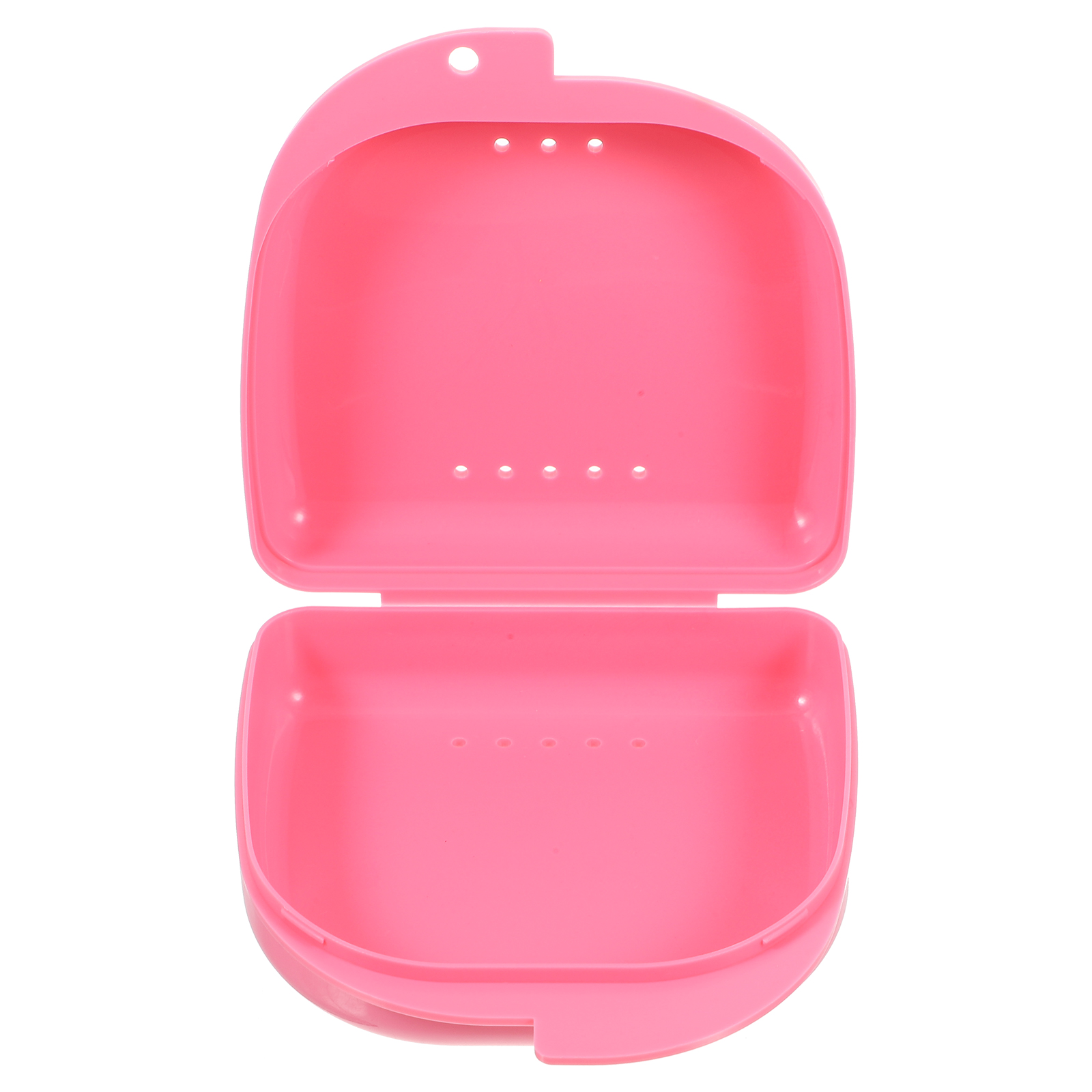 Retainer Case With Vent Holes and Hinged Lid Snaps Mouth Guard Case ...