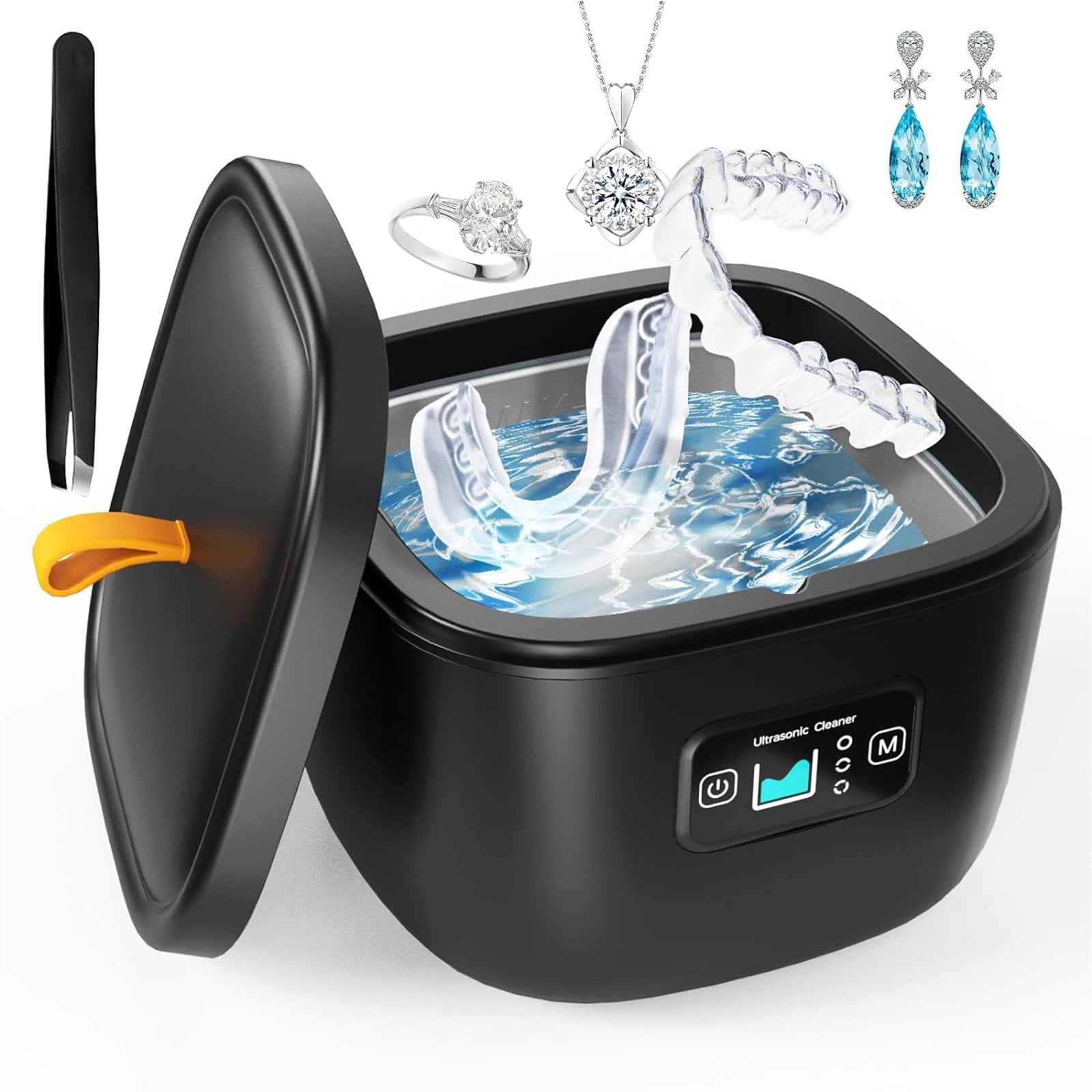 Retainer Cleaner Machine For Denture Cleaner 45kHz 255ML 3 Mode