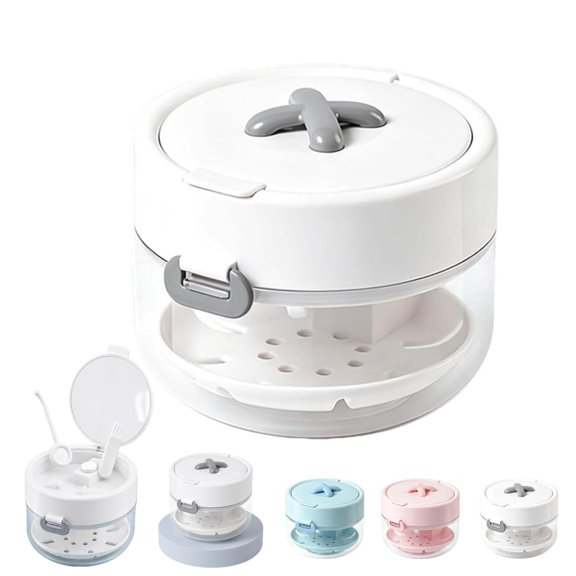 Retainer Cleaning Case, 2026 New All-In-One Retainer Storage Case With Leak Proof | Large Capacity Denture Bath Case With Mirror Cleaning Brush For Orthodontic And Denture Users (White)