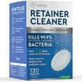 thumbnail image 1 of Retainer Cleaning Tablets, Overnight Stain Cleanser and Plaque Remover, 120 Count, 1 of 7