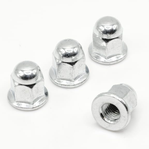 Retainer Nuts/Screws for Volvo 948685 License Plates (Set of 4, Silver, Rear)