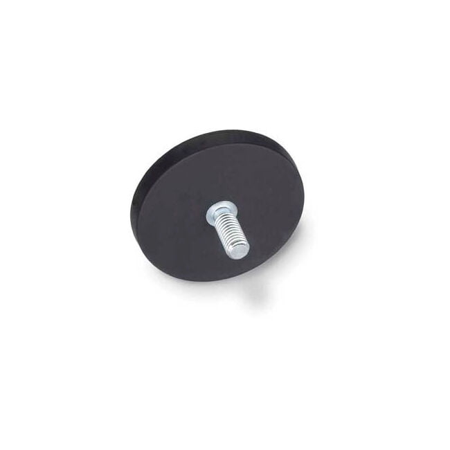 Magnetic Threaded Retainer Retaining Magnet Assembly w/ Threaded Stud and Rubber Jacket - .87 ...