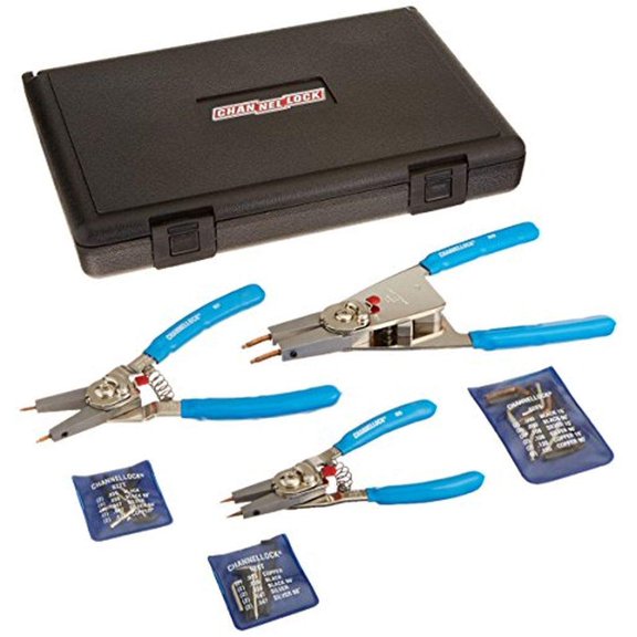Retaining Ring Plier Set,15,90 Deg,3 pc