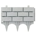 thumbnail image 1 of Retaining Wall Block Faux Stone Edging for Landscaping,Garden Edging Border Stone,17.3"Garden Border Landscape No Dig Edging Blocks Garden Plastic Fence for Mulch Flower Bed Patio Lawn Path Walkway, 1 of 8