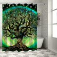 thumbnail image 1 of Orinice Fractals Bathroom Decor Set Colorful Polyester Fabric Fashion Bathroom Decor with Waterproof Shower Curtain and Hooks 69x72, 1 of 7